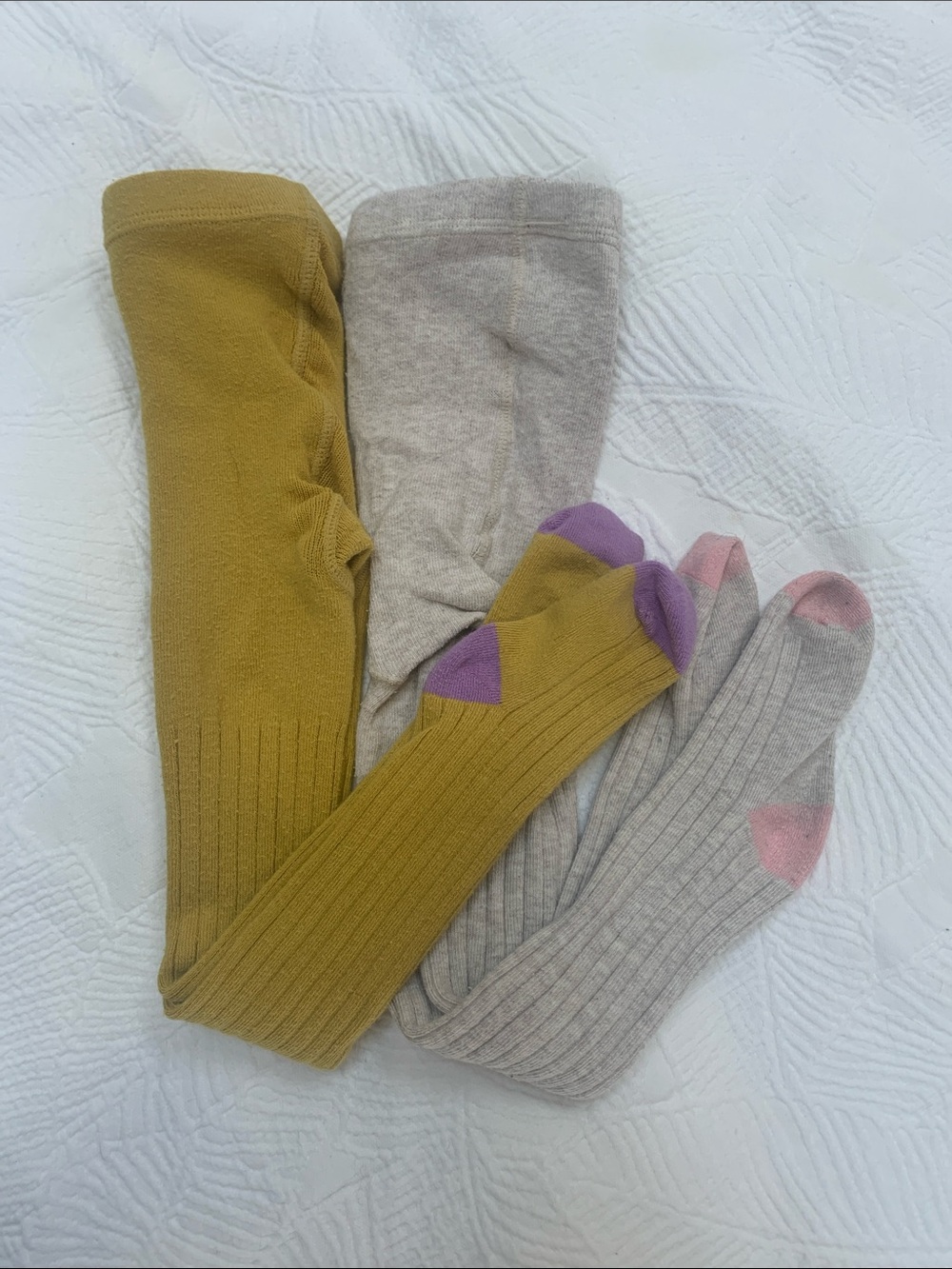 Mini Boden ribbed footed leggings 2-3T